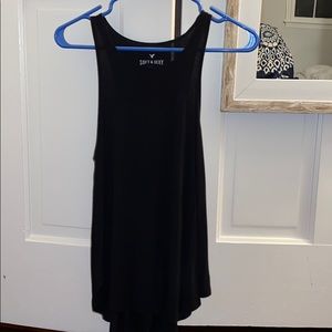 American eagle plain black tank top